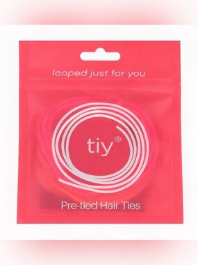 TIY Pre-Tied Hair Ties – Pink | New Sealed Pack